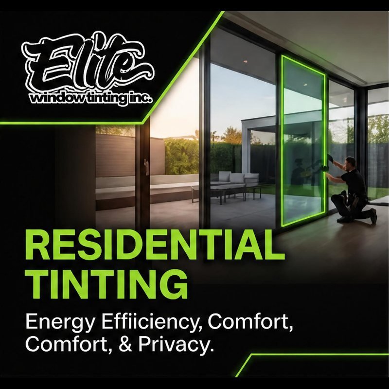 Residential window tinting in Navarre, FL — home solar film for energy efficiency, comfort and privacy